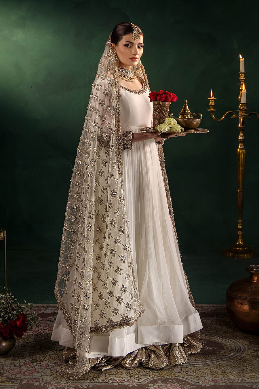 P-307 (Off-White) - Luxury Pakistani Suit - View 7