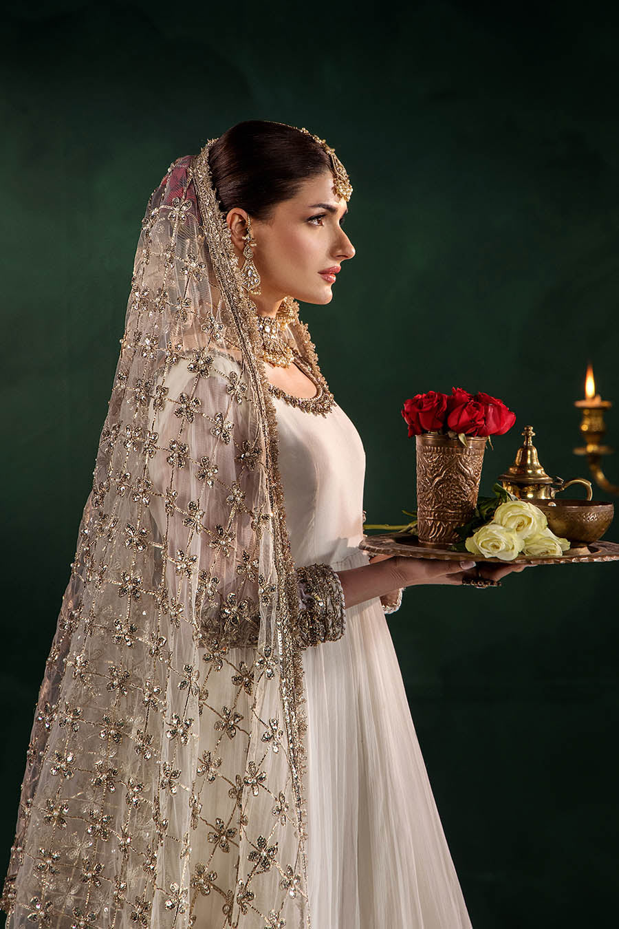 P-307 (Off-White) - Luxury Pakistani Suit - View 8