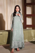 Satin Sage - Luxury Chiffon Pakistani Suit - Pre-Order - View 1